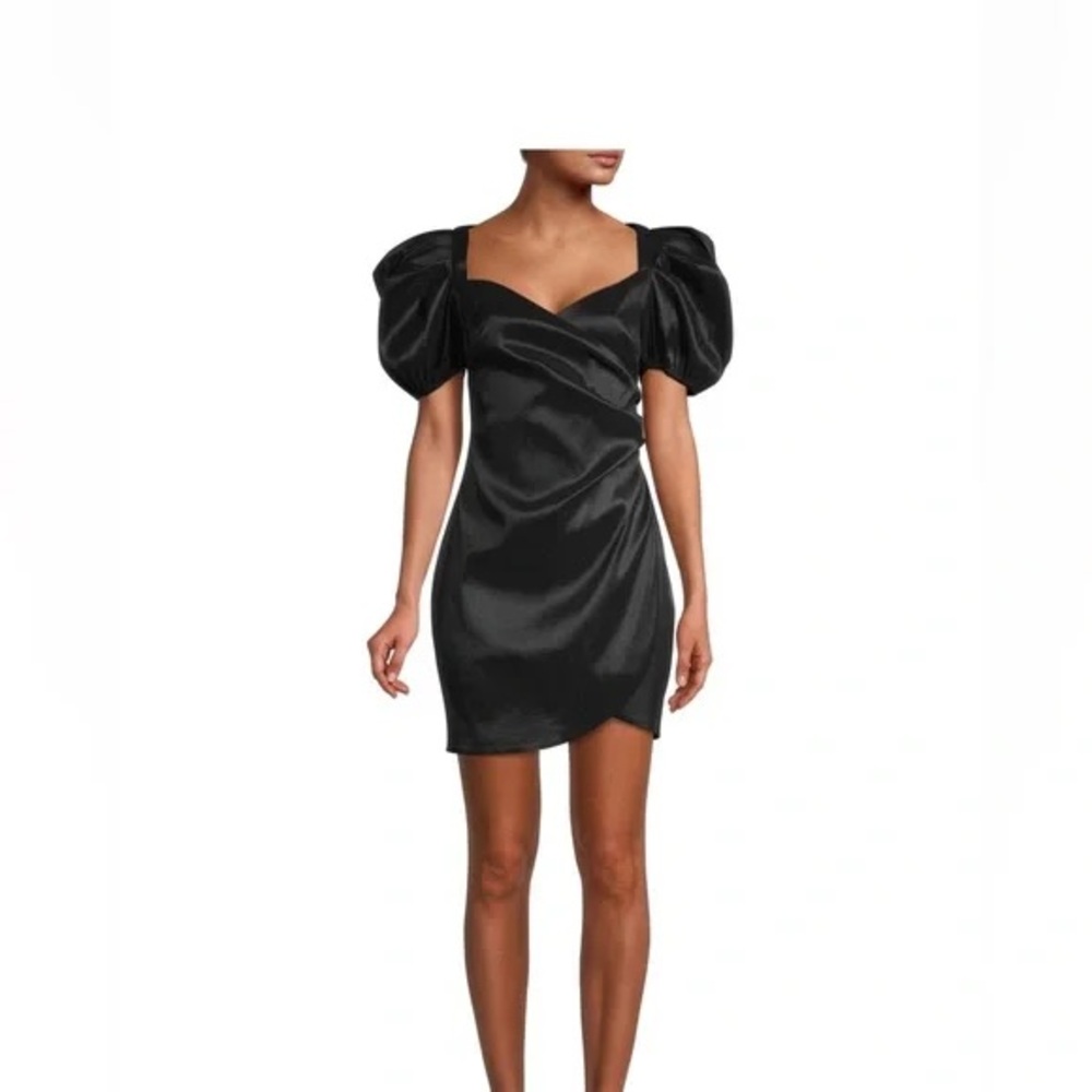 Likely Black Pia Puff Sleeve Dress